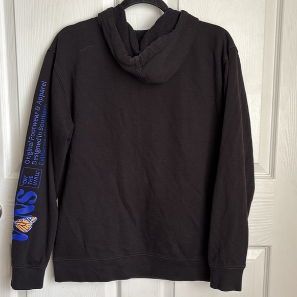 VANS Butterfly hoodie black blue and yellow size Small - Picture 3 of 8